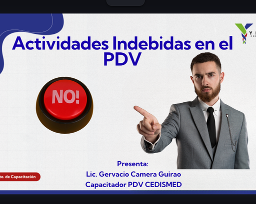 Actividades Indebidas en el Establecimiento PDV CEDISMED